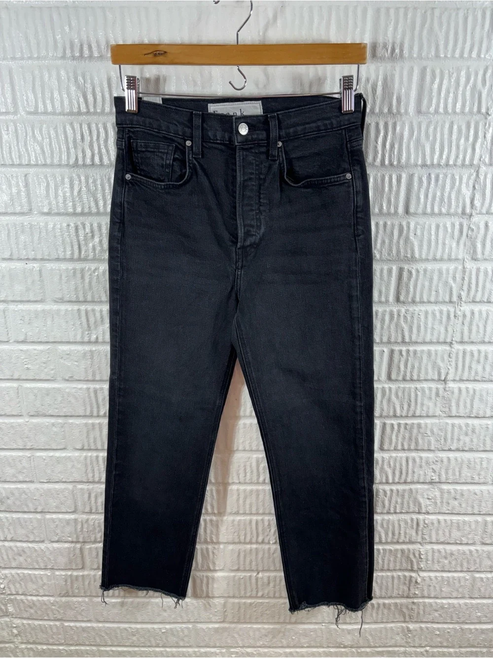 Frank & Eileen Monaghan 1995 Wash Italian Vintage Denim Jeans 28 Black - Picture 2 of 6